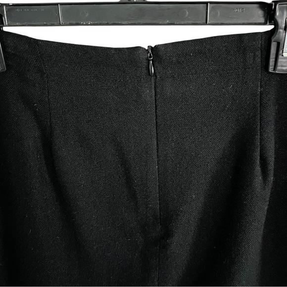 Vintage Cabincore Wool Blend Fringe Maxi Skirt Plaid and Black size M - Picture 3 of 7